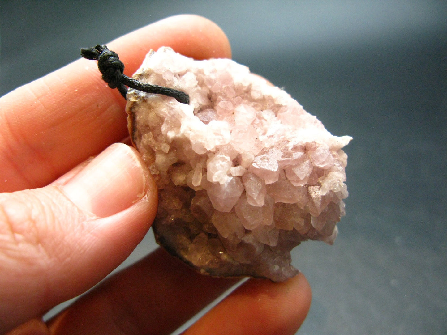 Large Pink Amethyst Pendant From Mexico - 1.7"