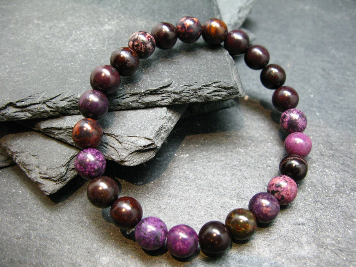 Purpurite Genuine Bracelet ~ 7 Inches ~ 8mm Round Beads