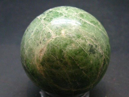Gem Chrome Diopside Ball Sphere From Russia - 2.1"- 230.0 Grams