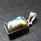 Labradorite Pendant In 925 Sterling Silver From Madagascar - 0.9'' - 2.81 Grams