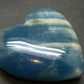 Nice Lemurian Aquatine Blue Calcite Heart From Argentina - 2.2" - 86.98 Grams