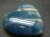 Nice Lemurian Aquatine Blue Calcite Heart From Argentina - 2.2" - 86.98 Grams