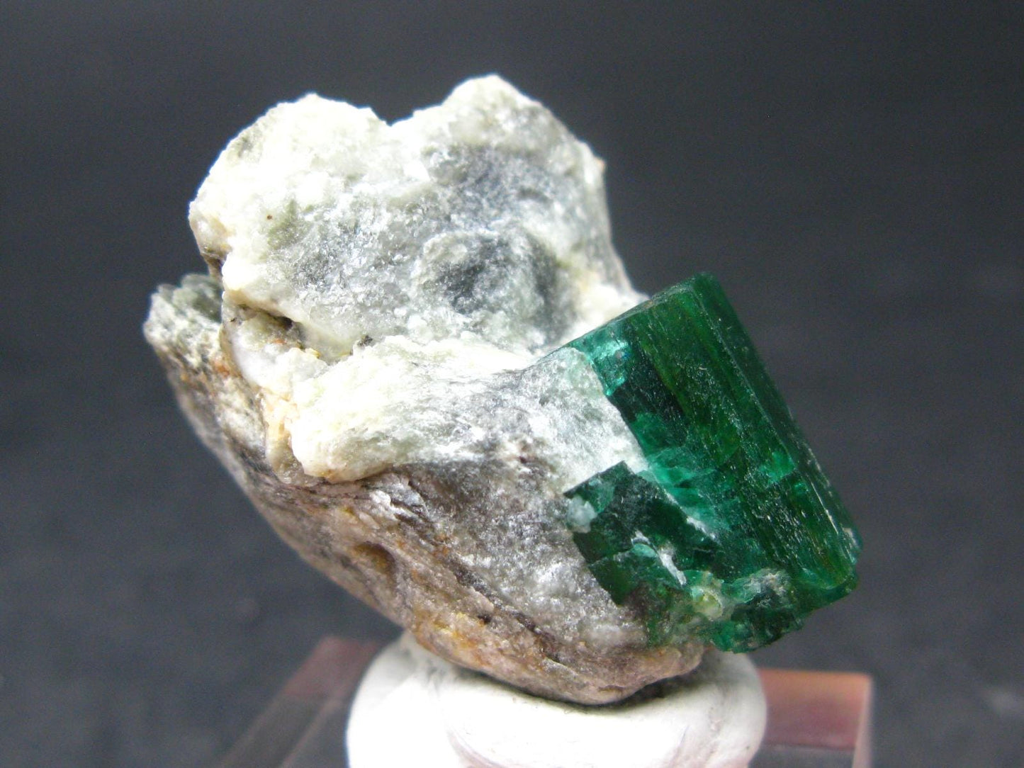 Emerald Beryl Crystal On Matrix From Swat Pakistan - 1.4"- 19.15 Grams