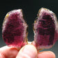 Rare Pink Tourmaline Crystal Slice Pair From Brazil - 87 Carats Total