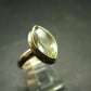 Libyan Desert Glass Tektite Sterling Silver Ring from Libya - Size 5 - 3.57 Grams