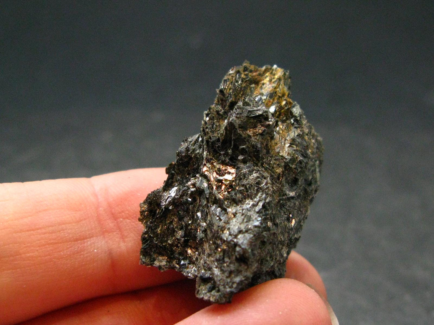 Rare Nuumite Nuummite Raw Piece From Greenland - 7.92 Grams - 1.2"