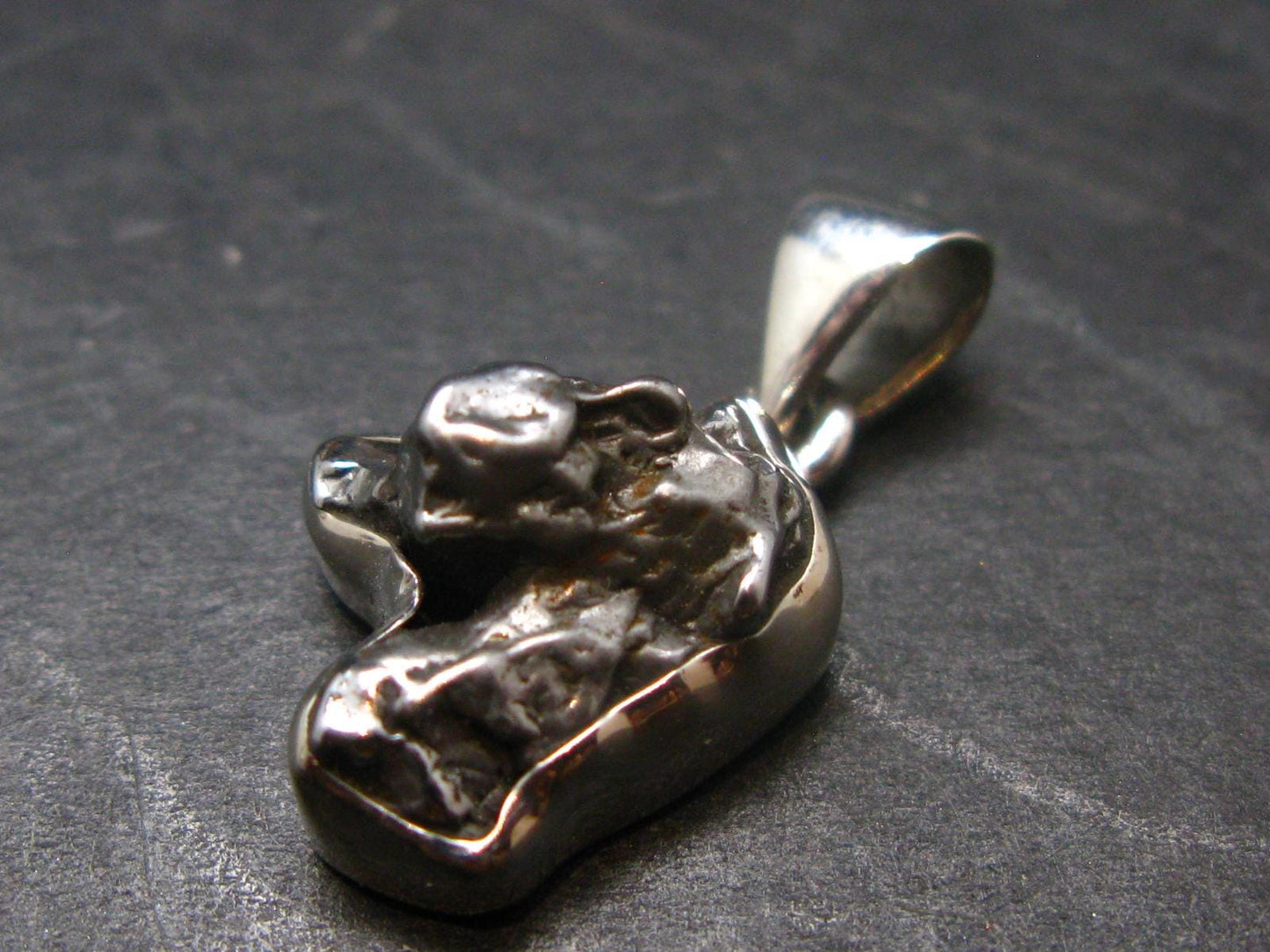 Large Campo Del Cielo Meteorite Pendant from Argentina - 1.0"