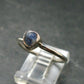 Benitoite Silver Ring From California - Size 8 - 1.86 Grams