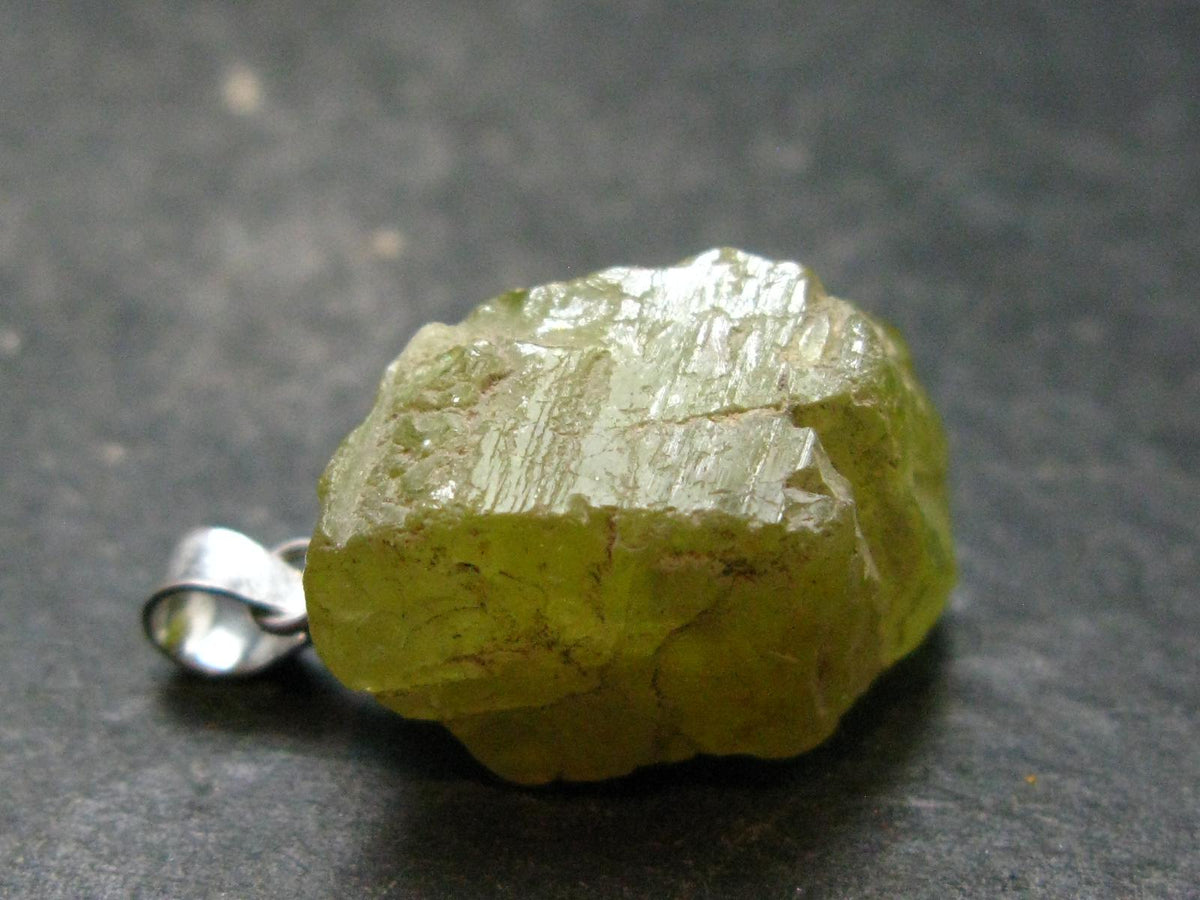 Chrysoberyl Crystal Silver Pendant From Brazil - 4.51 Grams
