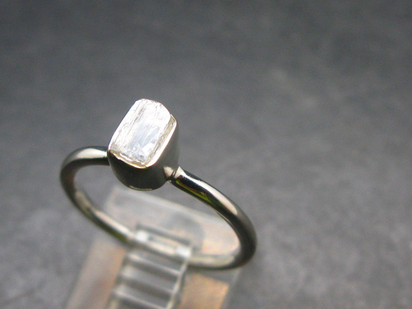 Natrolite Silver Ring From Tanzania - 1.81 Grams - Size 6