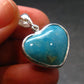 Turquoise Silver Pendant - 1.1" - 4.75 Grams