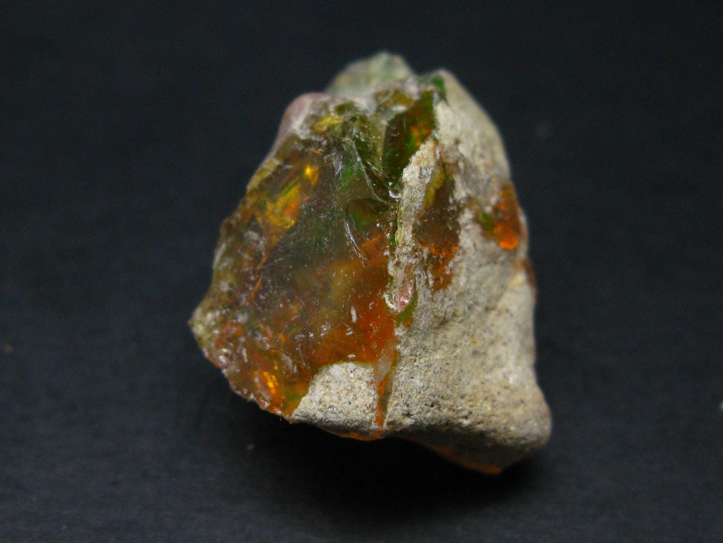 Natural Unpolished Raw Opal With Play of Color from Ethiopia - 1.3" - 12.15 Grams
