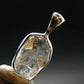 Gray Herderite Silver Pendant from Africa - 0.7" - 1.18 Grams