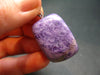 Rare High-Quality Charoite Pendant In SS From Russia - 1.1" - 12.75 Grams