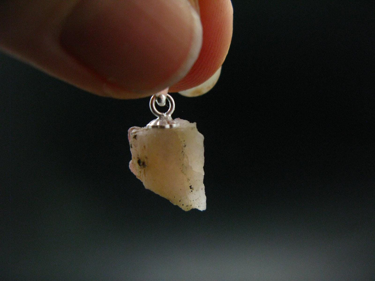 Rare Large Pezzottaite Pink Beryl 925 Silver Pendant from Madagascar - 4.85 Carats - 0.7"