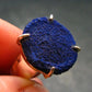 Royal Blue Rough Azurite Sterling Silver Ring From Russia - Size 8.25