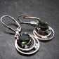 Moldavite Tektite Silver Earrings from Czech Republic - 4.29 Grams