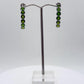 Green Helenite Hoop Earrings – Sterling Silver Hoops with Helenite