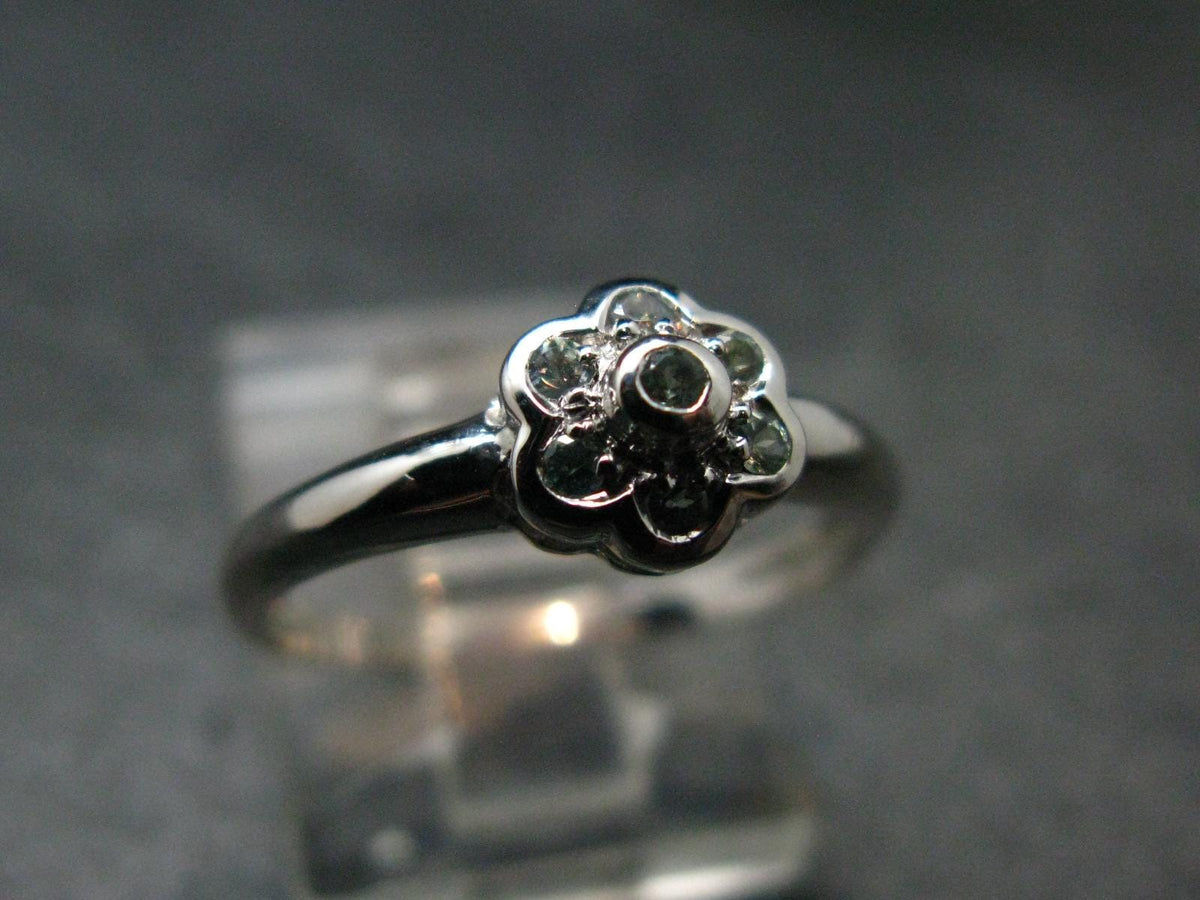 Genuine Alexandrite Gem Silver Ring From Russia - Size 6.25 - 1.57 Grams