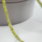Natural Chrysoberyl Beaded Necklace, Faceted Rondelle Strand, Minimalist Crystal Jewelry