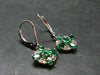 Gem Emerald Faceted Silver Earrings From Colombia - 2.59 Grams Total