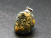 Rare Stonehenge Bluestone SS Pendant From Wales UK - 1.1" - 10.72 Grams