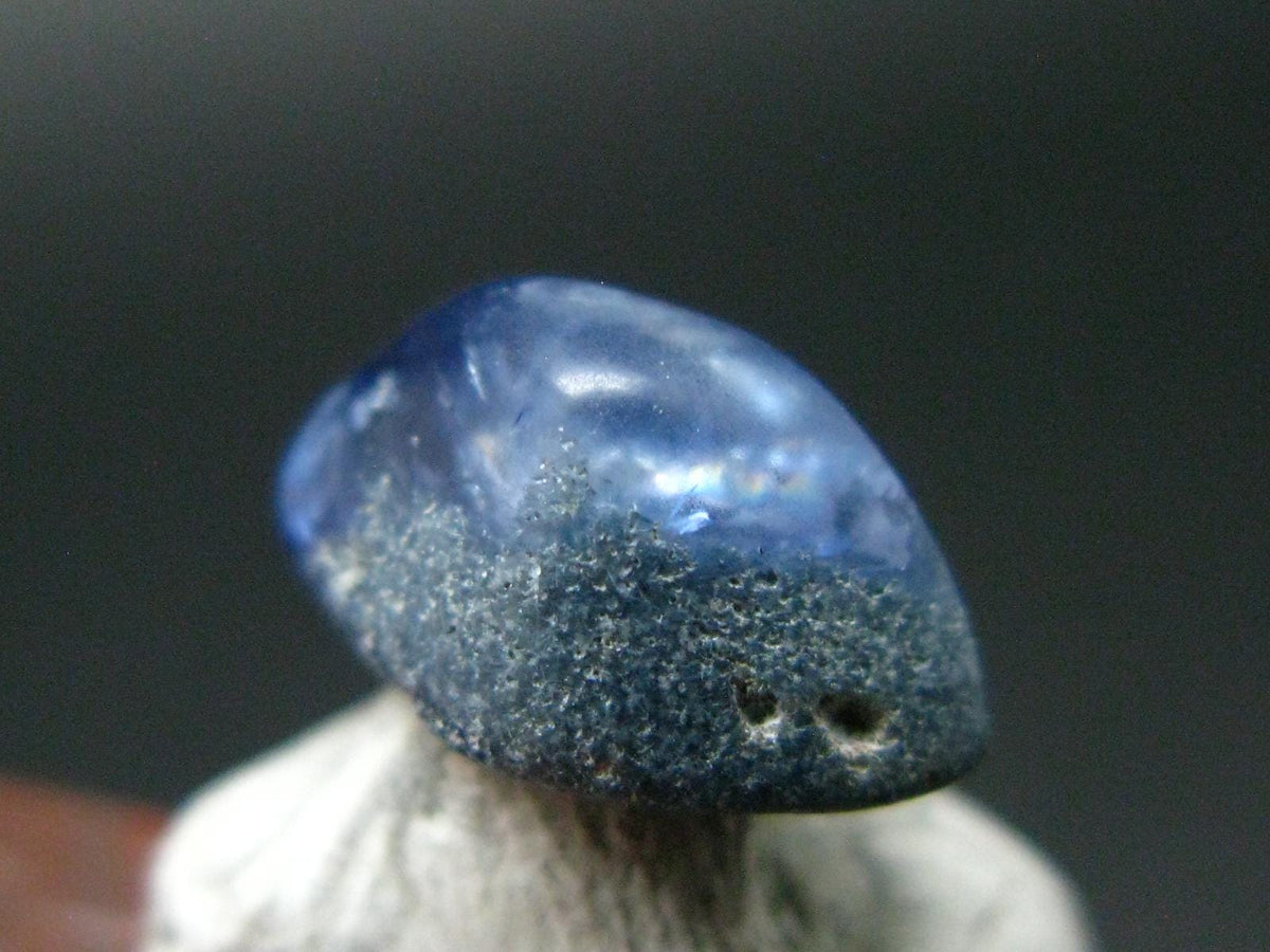 Gem Benitoite Polished Stone From California - 3.36 Carats - 11x7mm