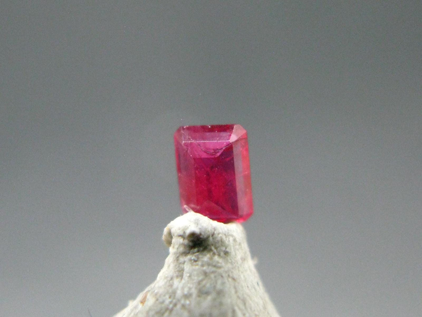 Beautiful Rare Gem Bixbite Red Beryl Emerald Cut Stone From Utah USA - 0.10 Carats - 3.3x2.4mm