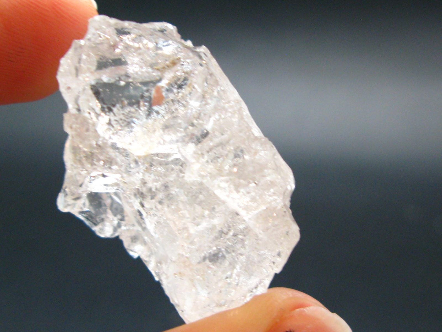 Fantastic Etched Gemmy Raw Clear Goshenite Beryl Crystal From Brazil - 1.3" - 12.74 Grams