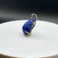 Raw Azurite Silver Pendant | Deep Blue Crystal Necklace | Natural Stone Jewelry