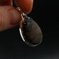 Natural Pietersite Polished Silver Plated Pendant from Namibia - 1.4" - 5.32 Grams
