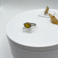 Sterling Silver Yellow Sapphire Ring | September Birthstone, Size 8