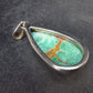 Rare Variscite Sterling Silver Pendant from Utah - 1.5" - 6.04 Grams