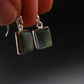 Blue Labradorite Silver Earrings From Madagascar - 3.21 Grams