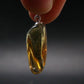 Natural Unheated Citrine Sterling Silver Pendant from Zambia - 1.2" - 3.09 Grams