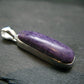 Lilac Stone!!! Stunning Silky Charoite Sterling Silver Pendant From Russia - 1.5" - 4.89 Grams