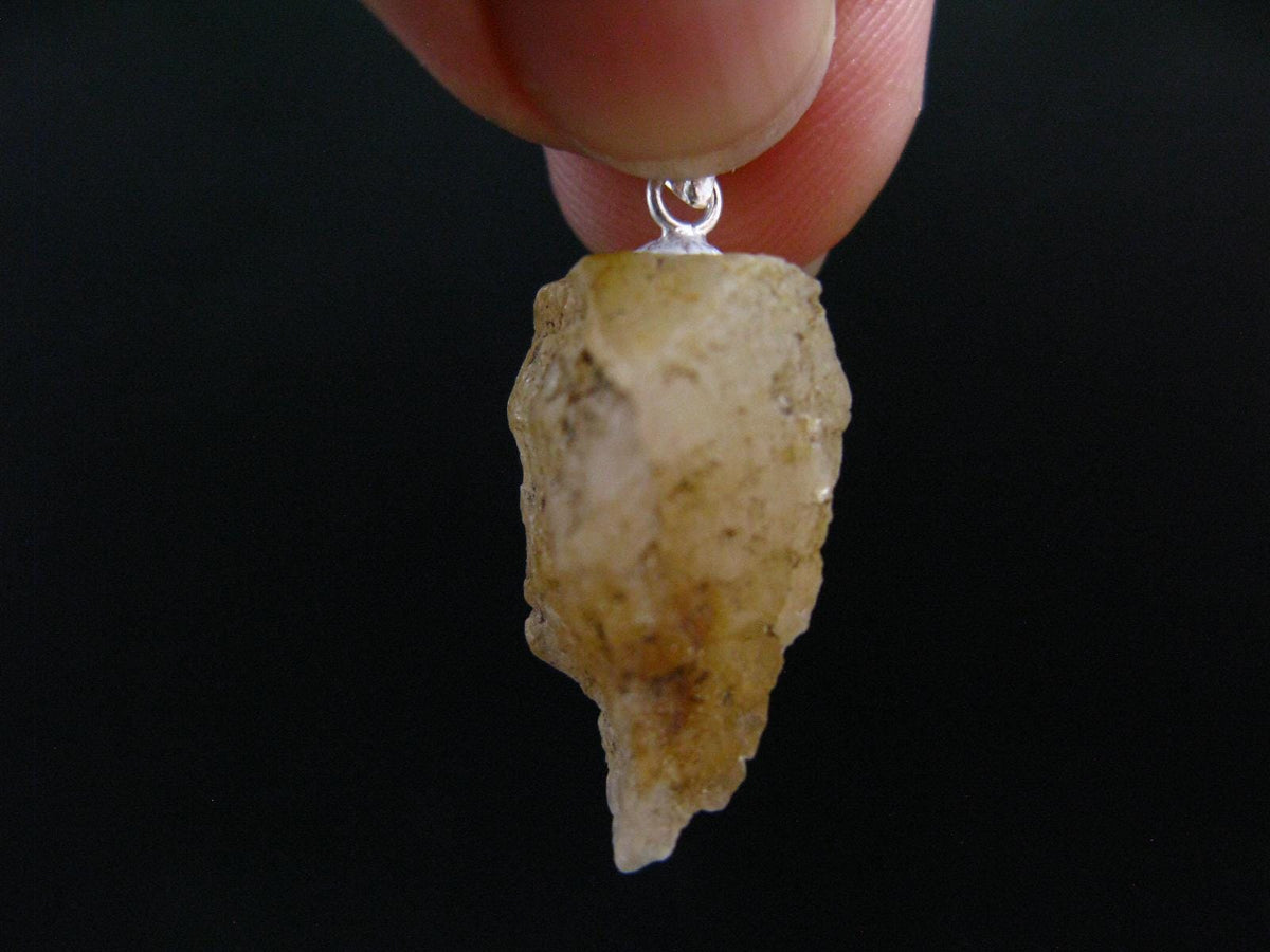 Phenakite Phenacite Crystal Silver Pendant From Nigeria - 1.1" - 3.66 Grams