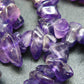 Orchid St. Valentine Gem!! Set of Three Natural Amethyst Free Form Bead Necklace from Brazil - 17.5'' Each