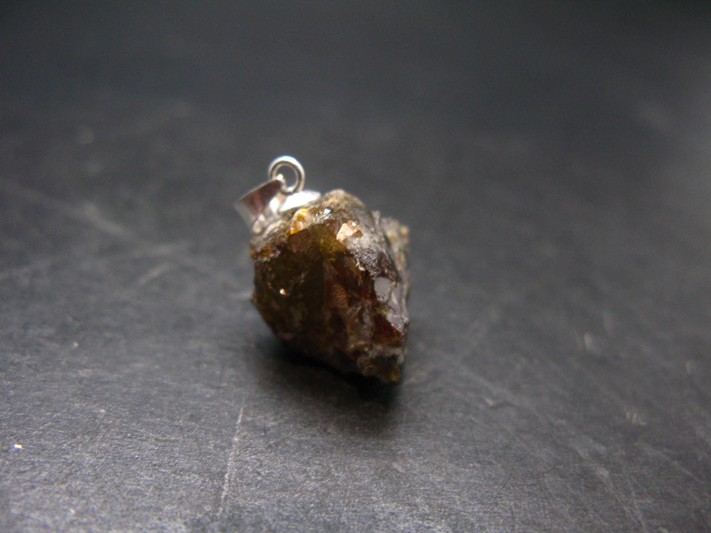 Sphalerite 925 Silver Pendant from Spain - 0.8" - 4.25 Grams