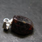 Rare Zircon Crystal Silver Pendant From Tanzania - 0.8" - 1.88 Grams