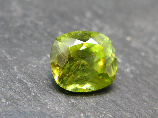 Rare Titanite Sphene Gem Cut Stone From Zimbabwe - 5.95 Carats
