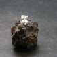 Sharp Black Melanite Andradite Garnet Silver Pendant From Mali - 0.9" - 10.40 Grams