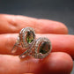 Moldavite Tektite Silver Earrings from Czech Republic - 3.0 Grams