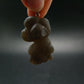Truffle Chalcedony!! Spheroidal Chalcedony Nodules Crystal Silver Pendant From Morocco - 1.7"