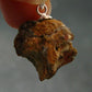 Fire Agate Silver Pendant From Mexico - 0.9" - 2.15 Grams