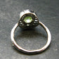 Natural Faceted Peridot Olivine Sterling Silver Ring - 3.11 Grams - Size 6.75