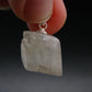 Clear Petalite Crystal Silver Pendant from Brazil - 1.0" - 3.74 Grams