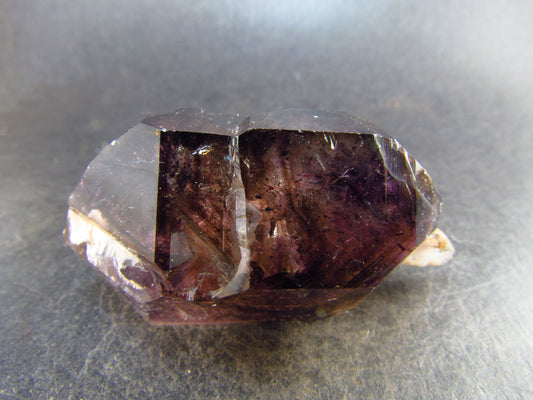 Elestial Amethyst Crystal Sceptered on Thin Stem from Zimbabwe - 51.9 Grams - 2.4"