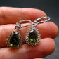 Moldavite Tektite Silver Earrings from Czech Republic - 4.0 Grams