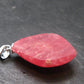 Rhodochrosite Sterling Silver Pendant From Alma Colorado - 1.1" - 3.86 Grams